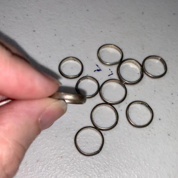 1/2 2 mm Sterling Silver Plain Band Ring - Picture 4 of 9